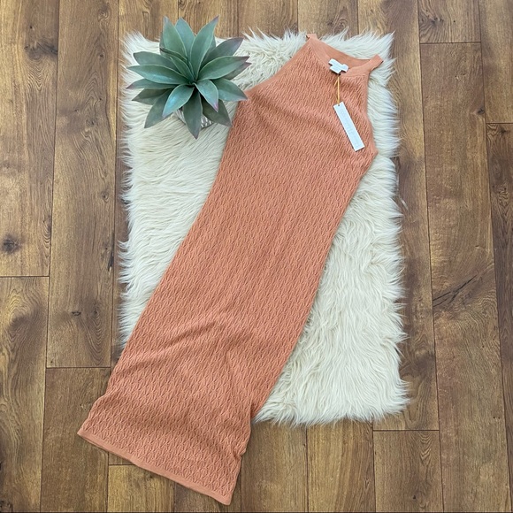 House of Harlow 1960 • Woven High Neck MIDI Dress - Picture 1 of 9